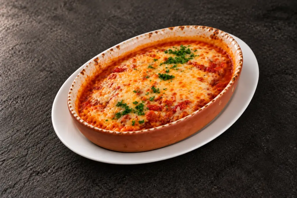 Spaghetti überbacken